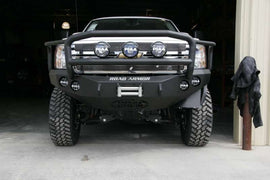 Road Armor 11-14 Chevy 2500 Stealth Front Winch Bumper w/Lonestar Guard - Raw