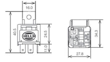 Load image into Gallery viewer, Hella Relay 12V 25A SPST 25A Fuse Bkt