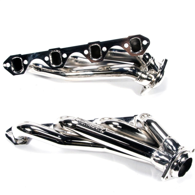 BBK 79-93 Mustang 351 Swap Shorty Unequal Length Exhaust Headers - 1-5/8 Chrome