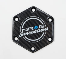 Load image into Gallery viewer, NRG Carbon Fiber Horn Delete Button Circular Logo Front/ Back