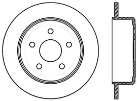 Stoptech 07-14 Jeep Wrangler Performance Rear Cryo Brake Rotor