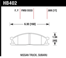 Load image into Gallery viewer, Hawk 87-05 Nissan Pathfinder (Various) / 86-97 PickUp D21 (Various) HPS Street Front Brake Pads