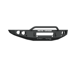 Road Armor 19-20 Ford Ranger Stealth Front Bumper w/Round Light Pods/Pre-Runner Guard - Tex Blk