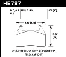 Load image into Gallery viewer, Hawk DTC-80 15-17 Chevy Corvette Z06 Front Race Brake Pads