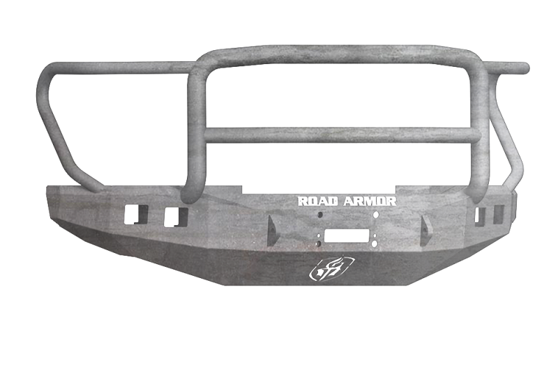 Road Armor 17-20 Ford F-250 Stealth Wide Fender Flare Front Winch Bumper w/Lonestar Guard - Raw