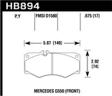 Hawk 09-17 Mercedes-Benz G550 Super Duty Street Front Brake Pads