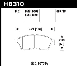 Hawk HPS Street Brake Pads