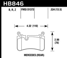 Load image into Gallery viewer, Hawk 08-13 Mercedes C-Class Performance Ceramic Street Rear Brake Pads