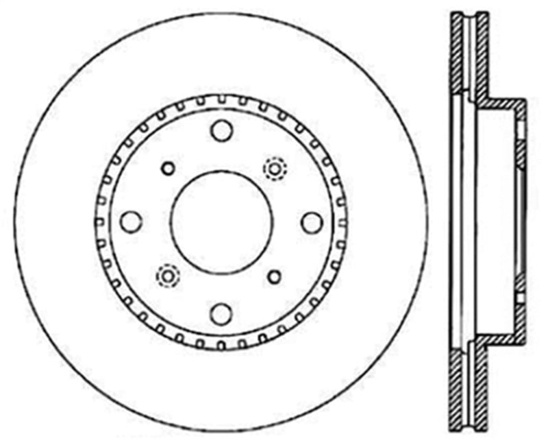 Centric Premium High Carbon Brake CryoStop Rotor