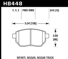 Load image into Gallery viewer, Hawk Infiniti FX35/ FX45 / Nissan Altima SE-R / Nissan Maxima / Murano HPS Front Brake Pads