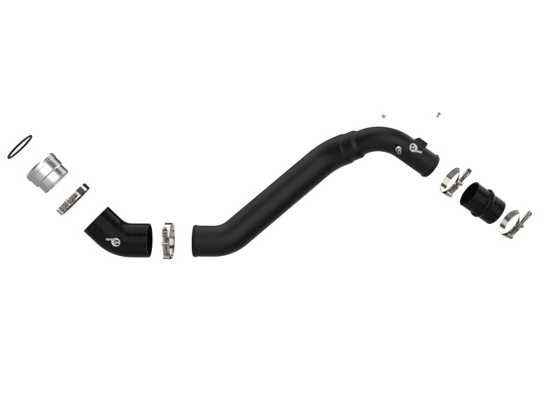 aFe Bladerunner Intercooler Cold Charge Pipe Black 3.5-2.75in 2021+ Ford F-150 V6-2.7L (tt)