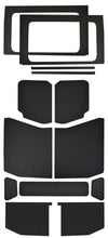 Load image into Gallery viewer, DEI 2018-Up Jeep Wrangler JL 4-Door Leather Look Headliner Complete Kit 13-pc - Black