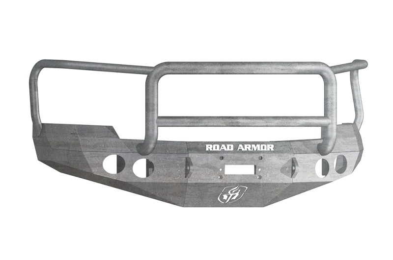 Road Armor 08-10 Chevy 2500 Stealth Front Winch Bumper w/Lonestar Guard - Raw