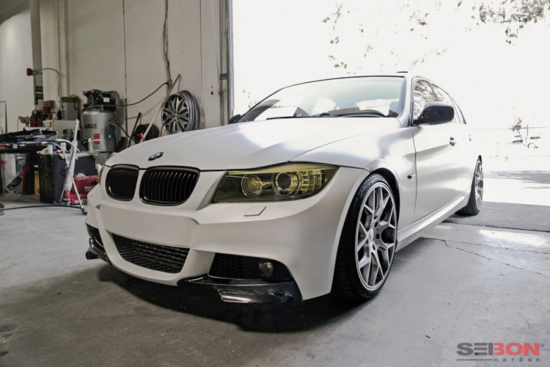 Seibon 09-11 BMW 3 Series 4DR M-Sport Bumper Only TA Carbon Fiber Front Lip