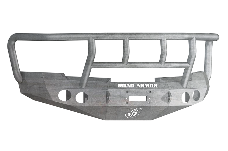 Road Armor 08-13 Chevy 1500 Stealth Front Winch Bumper w/Titan II Guard - Raw