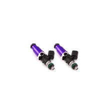 Load image into Gallery viewer, Injector Dynamics ID1050X Injectors - 60mm Length - 14mm Purple Top - 14mm Lower O-Ring (Set of 2)