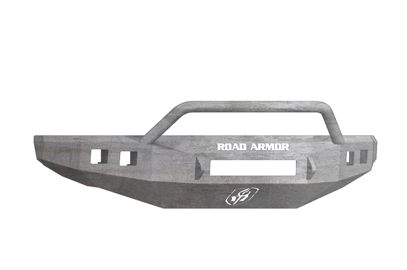 Road Armor 17-20 Ford F-250 Stealth Wide Fender Flare Front Bumper w/Pre-Runner Guard - Raw