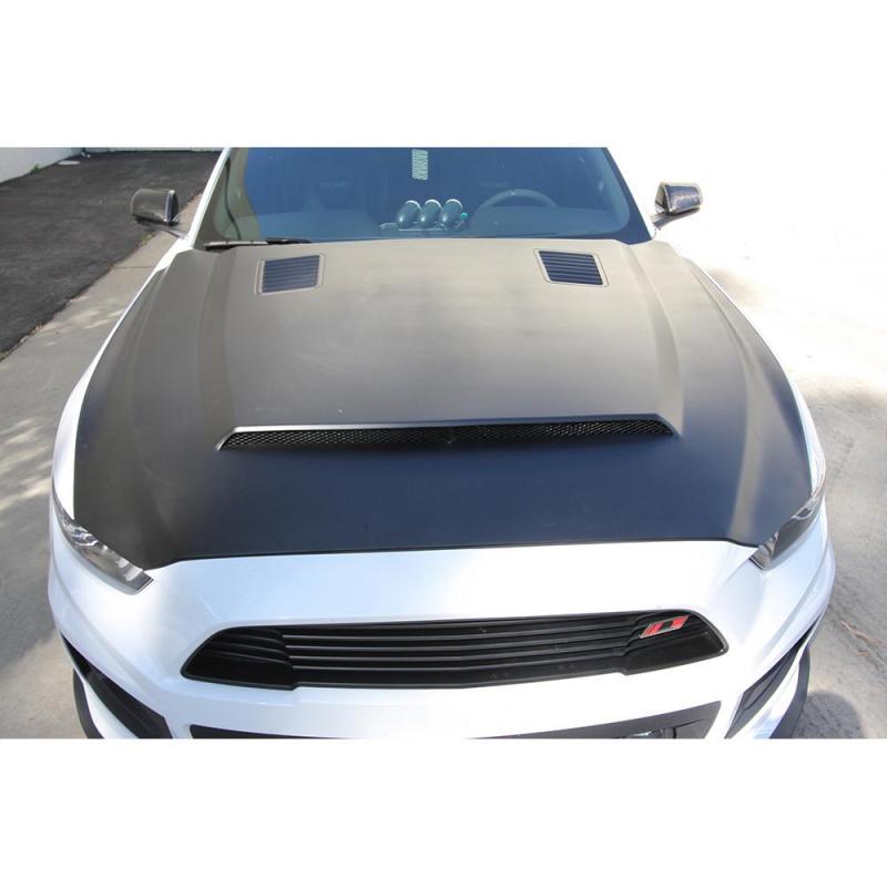 Anderson Composites 2015-2017 Ford Mustang Super Snake Style Hood Fiberglass (Excl GT350)