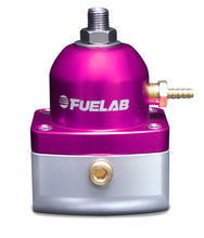 Load image into Gallery viewer, Fuelab 515 EFI Adjustable FPR 25-90 PSI (2) -10AN In (1) -6AN Return - Purple