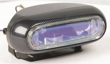 Load image into Gallery viewer, Hella Optilux 1250 12V Blue Dual Beam Halogen Rectangle Fog Lamp Kit (Carbon)