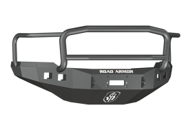 Road Armor 11-14 Chevy 2500 Stealth Front Winch Bumper w/Lonestar Guard - Tex Blk
