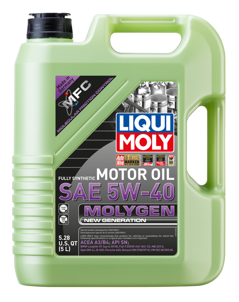 LIQUI MOLY 5L Molygen New Generation Motor Oil 5W-40