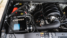 Corsa 2014-2019C Silverado, Sierra, GM SUV, 6.2L V8 Closed Box Air Intake w/Power Core Air Filter