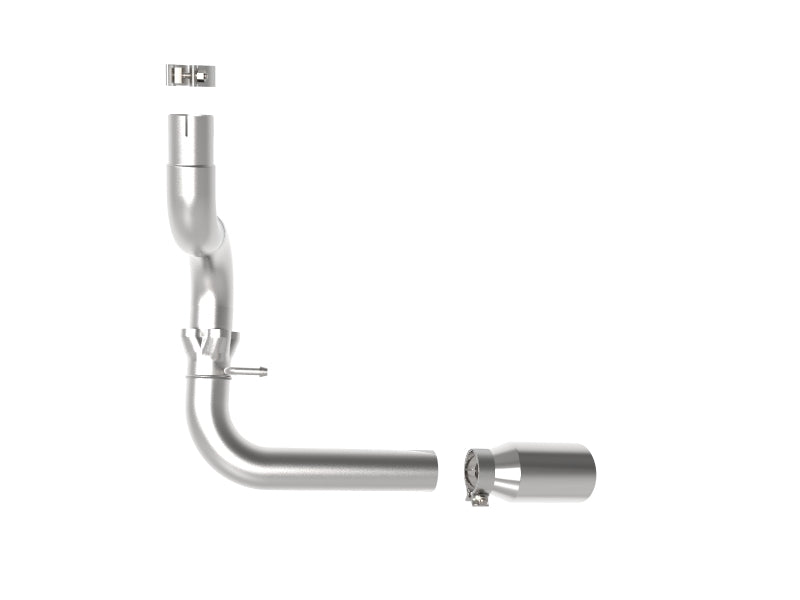 aFe 20-21 Jeep Wrangler Large Bore-HD 3in 304 Stainless Steel DPF-Back Exhaust System - Polished Tip