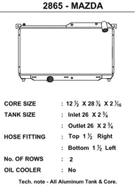 CSF 92-97 Mazda RX-7 Radiator