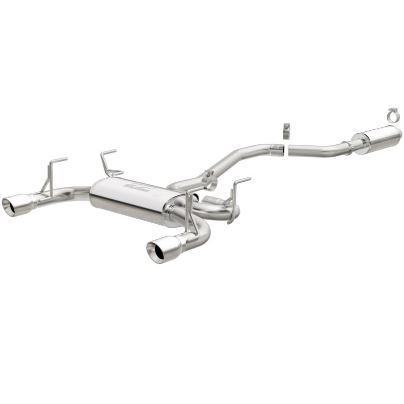 MagnaFlow Cat Back, SS, 2.5in, Street, Dual Split Polished 5.5in Tips 15-17 Chrysler 200 L4-2.4LGAS