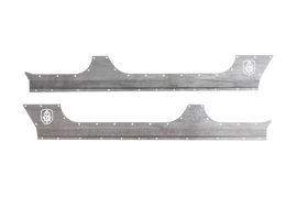 Road Armor 07-18 Jeep Wrangler JK 4DR Defender Body Armor Rocker Panel - Raw