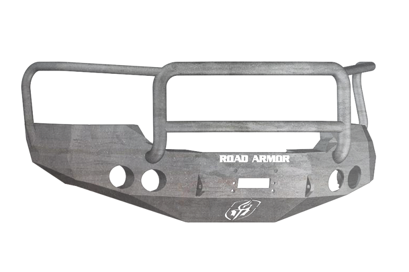 Road Armor 08-10 GMC 2500 Stealth Front Winch Bumper w/Lonestar Guard - Raw