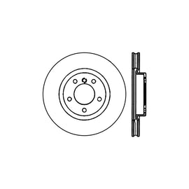 Stoptech 95-99 BMW M3 / 98-02 BMW Z3 Right Front Premium High Carbon CRYO STOP Rotor