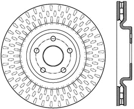 Centric 12-19 Jeep Grand Cherokee Premium Front CryoStop Brake Rotor