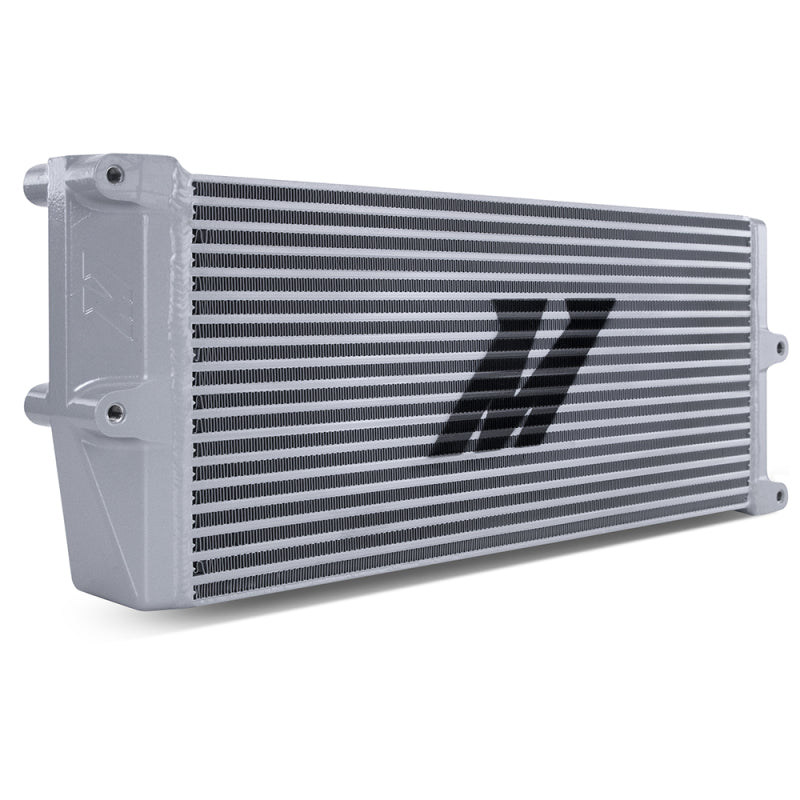 Mishimoto Heavy-Duty Oil Cooler - 17in. Opposite-Side Outlets - Silver