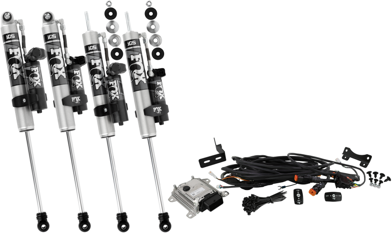 Fox 07-17 Jeep Wrangler JK 2.0 Performance Series Reservoir iQS Front & Rear Shocks / 2.5-4in Lift