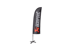 Load image into Gallery viewer, Akrapovic Self standing beach flag set - small