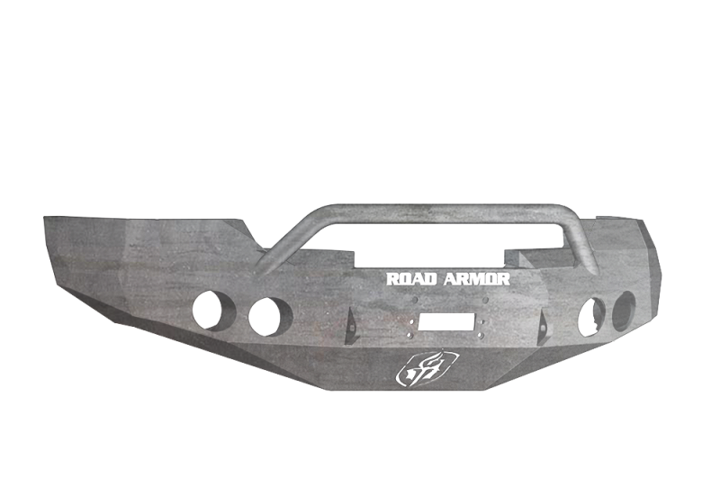 Road Armor 08-13 GMC 1500 Stealth Front Winch Bumper w/Pre-Runner Guard - Raw