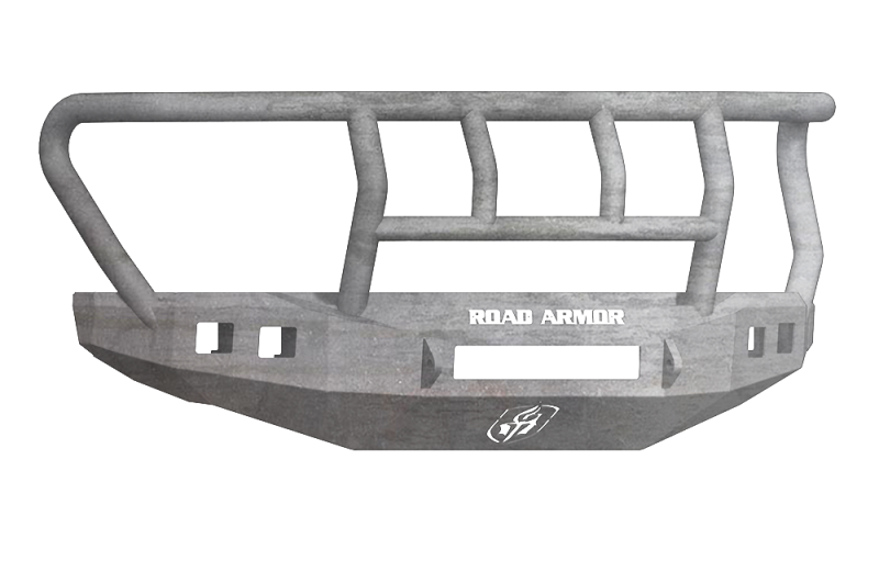 Road Armor 17-20 Ford F-250 Stealth Wide Fender Flare Front Bumper w/Titan II Guard Wide Flare - Raw