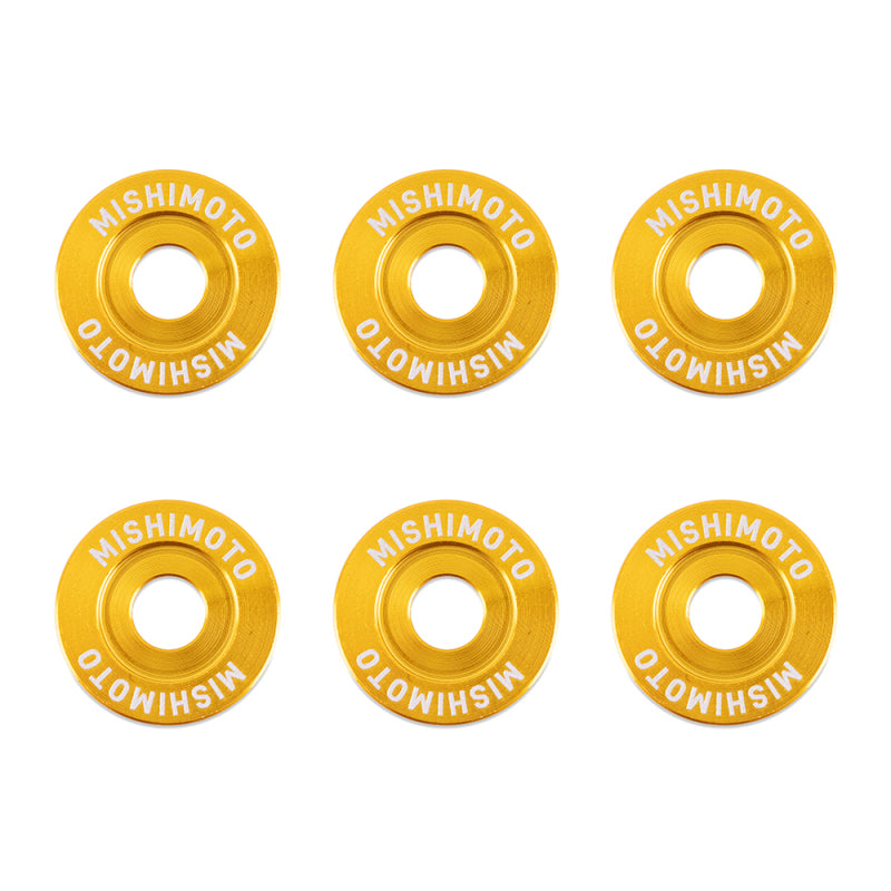 Mishimoto Small Fender Washer Kit (6pcs) - Gold
