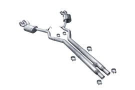 ARH 2015+ Ford Mustang 2-1/4in x 2-1/2in Catback w/ Polished SS Quad Tips