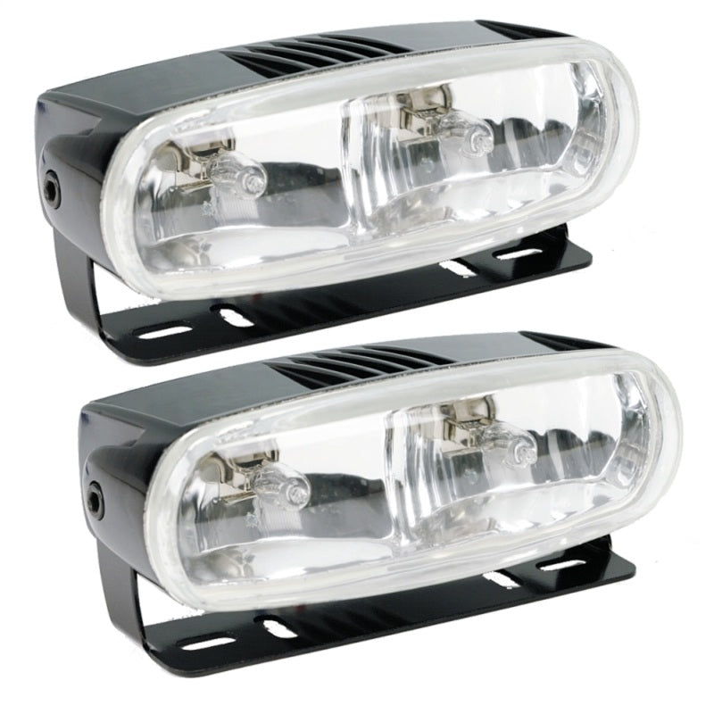 Hella Optilux 2020 12V Black Dual Beam Halogen Fog/Driving Lamp Kit