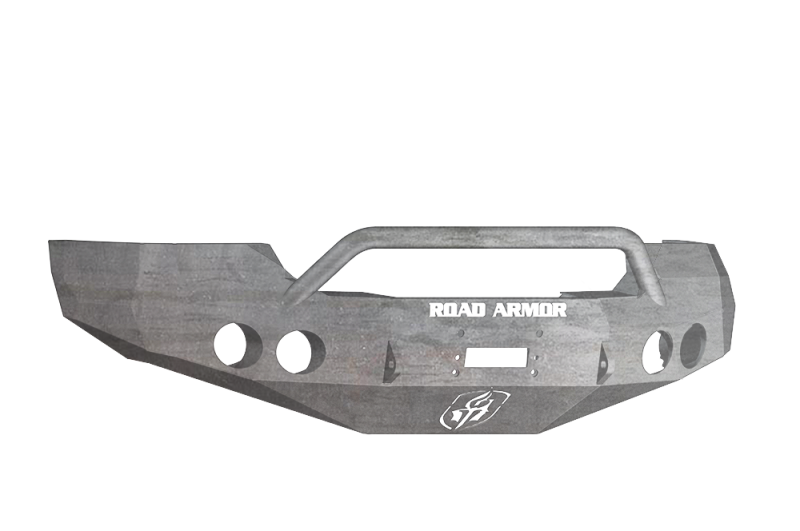 Road Armor 08-10 GMC 2500 Stealth Front Winch Bumper w/Pre-Runner Guard - Raw