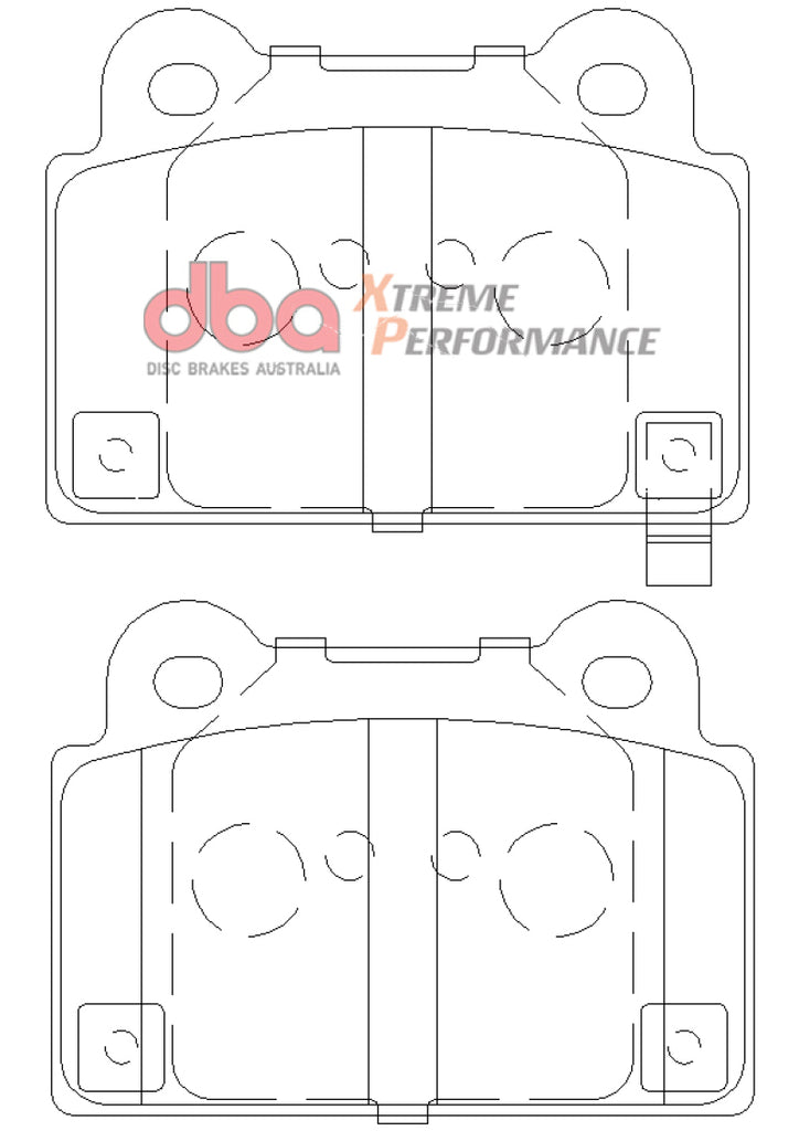 DBA 08-14 Mitsubishi EVO XP+735 Rear Brake Pads