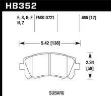 Load image into Gallery viewer, Hawk 02-03 WRX / 98-01 Impreza / 97-02 Legacy 2.5L / 98-02 Forester 2.5L D721 Performance Ceramic St