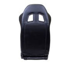 Load image into Gallery viewer, NRG Reclinable Sport Seats (Pair) PVC Leather w/NRG Logo - Black w/White Stitching