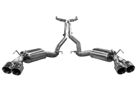 ARH 2012+ Chevy Camaro ZL1/Z28/1LE 3in x 3in Catback w/ Polished SS Quad Tips (For Stock System)