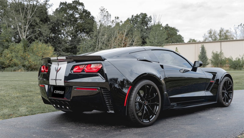 Corsa 2014-2019 Chevrolet Corvette C7 Z06 6.2L 2.75in Xtreme Axle-Back w/ Dual NPP & Quad Black Tips