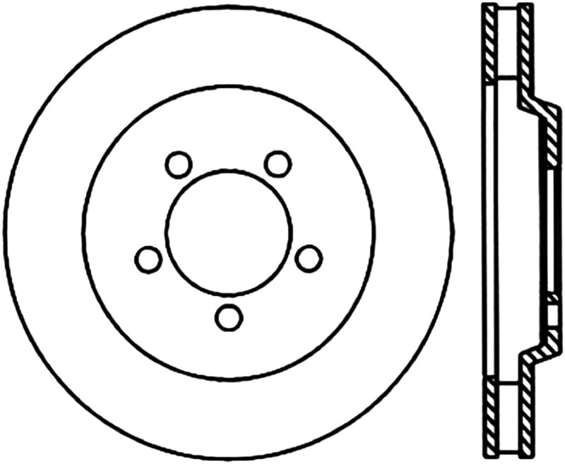 Stoptech 65-66 Ford Thunderbird / 1966 Mercury Marauder Performance Cryo Brake Rotor