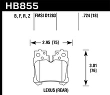 Load image into Gallery viewer, Hawk 07-17 Lexus LS460 / 08-16 Lexus LS600h HPS Street Rear Brake Pads